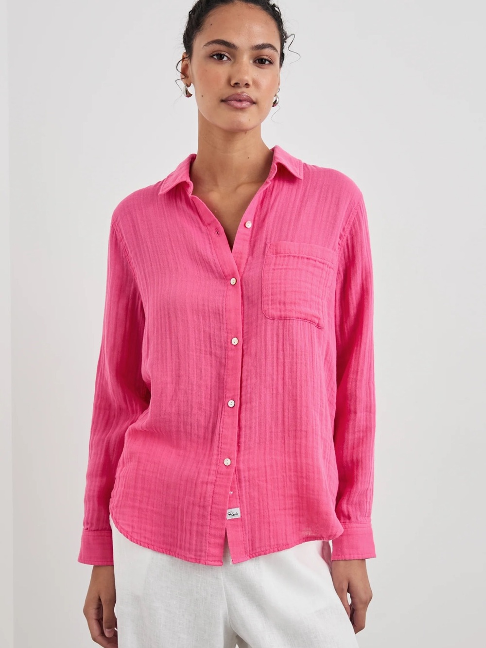 RAILS Ellis Shirt Hibiscus Sz M